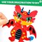 Creative 4 Pieces EVA Foam Art Crafts Gift Kit Toddler, Preschool Learning Toy for Birthday Party Favor Supplies, Make Your Own Dragon, Cartoon Foam Paper Craft Projects for Kids Ages 4+